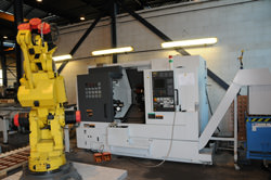 Fanuc Robot for automated production of gears and splines