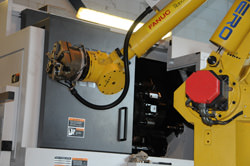 Fanuc Robot for automated production of gears and splines