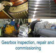 Gearbox inspection, repair and commissioning