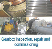 Gearbox inspection, repair and commissioning