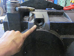Service on a REXNORD gearbox