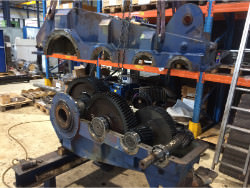 Inspection and repair on PHB 3-SZ-500-So gearbox