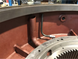 Inspection of a FLENDER KMP-200 gearbox