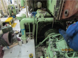 Inspection and repair on M.A.N. gearbox