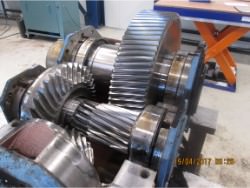 Inspection and repair of FLENDER B2-DH-14-C gearbox