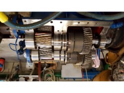 Inspection and repair on gearbox of Rhenania BWN-45