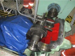 Inspection and repair on RENK SHH 11 1135,1/760 gearbox