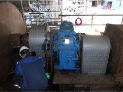 Inspection and repair on TACKE gearbox