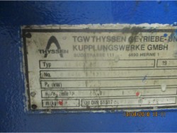 Inspection and repair on WGW AA-SCZ-600/2/S gearbox