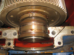 Inspection of a BHS gearbox