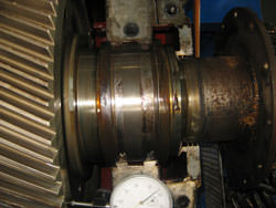 Inspection of a BHS gearbox