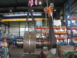 Inspection of a BHS gearbox