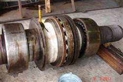 Thrust bearing block repairing