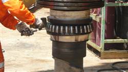 Thrust bearing block reparar