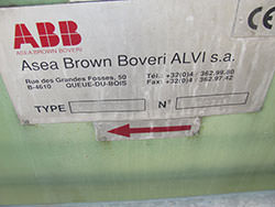 La inspección de una caja de cambios ASEA BROWN BOVERI