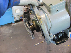 Inspection of a BHS gearbox