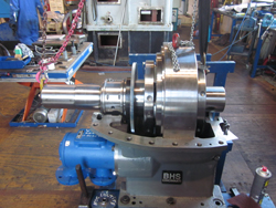 Inspection of a BHS gearbox