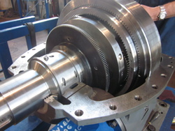 Inspection of a BHS gearbox