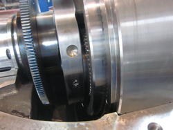 Inspection of a BHS gearbox