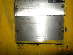 Service on a BUSS gearbox