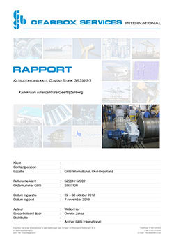 Inspection of a CONRAD STORK gearbox