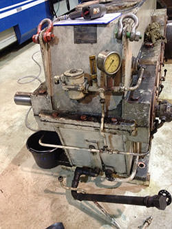 Service on a CONRAD STORK gearbox