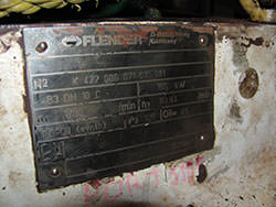 La inspección de una caja de cambios FLENDER
