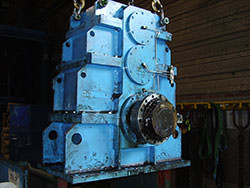 Inspection of a GUIDA IMPIANTI gearbox