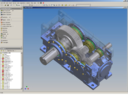 Gearbox design with inventor