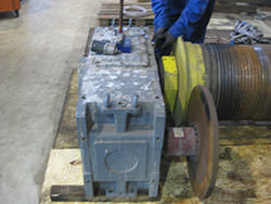 Service on a PIV gearbox
