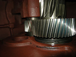 Inspection of a PIV gearbox