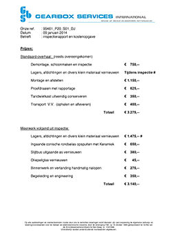 Riparazione di un cambio RENOLD