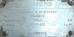 Service on a SIEMENS gearbox