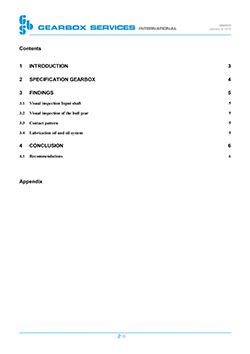 La inspección de una caja de cambios SIEMENS