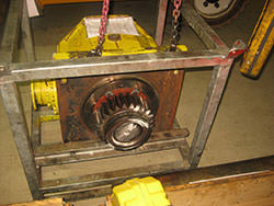 Service on a VALMET gearbox