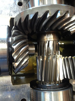 Service on a WGW gearbox