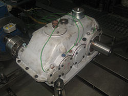 Service on a WGW gearbox