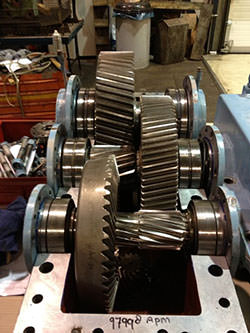 Service on a ZPMC gearbox