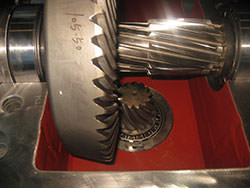 Service on a ZPMC gearbox