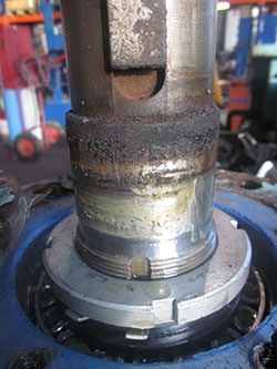 Service on a ZPMC gearbox