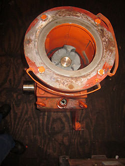 Service on a ZPMC gearbox