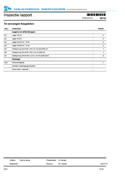 Pièces de rechange pour boîte de vitesses ZPMC