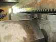 Visual inspection on gearbox Flender 
